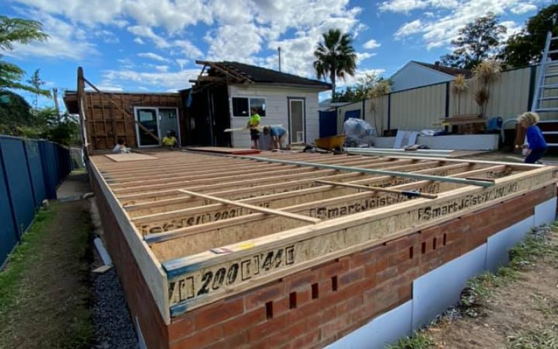 Floor Joists are down