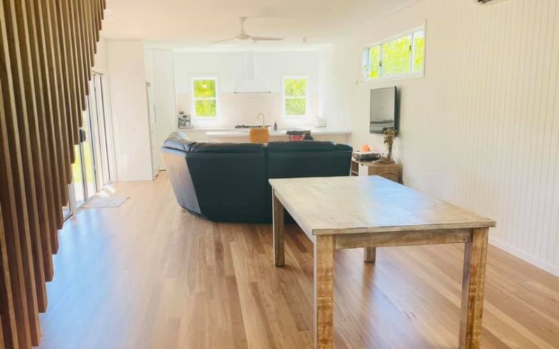 Downstairs Living/Dining/Kitchen