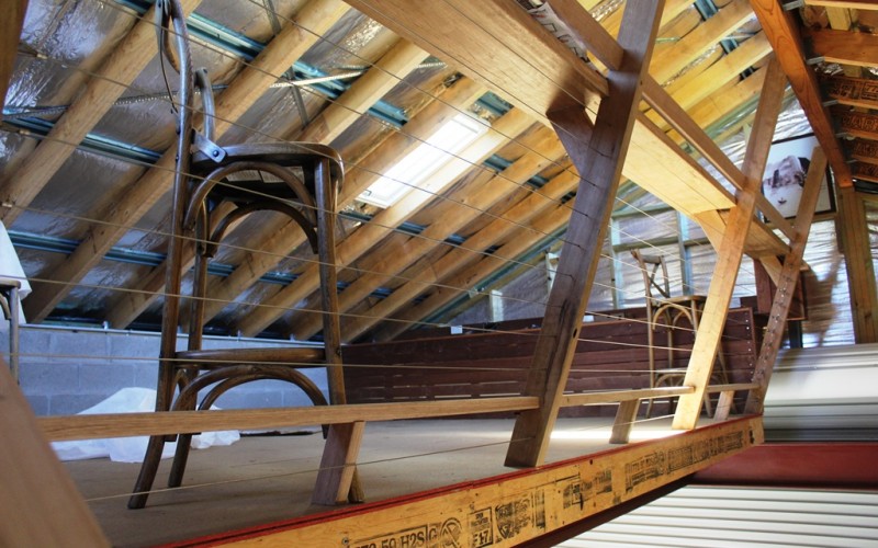 Mezzanine floor with Skylight